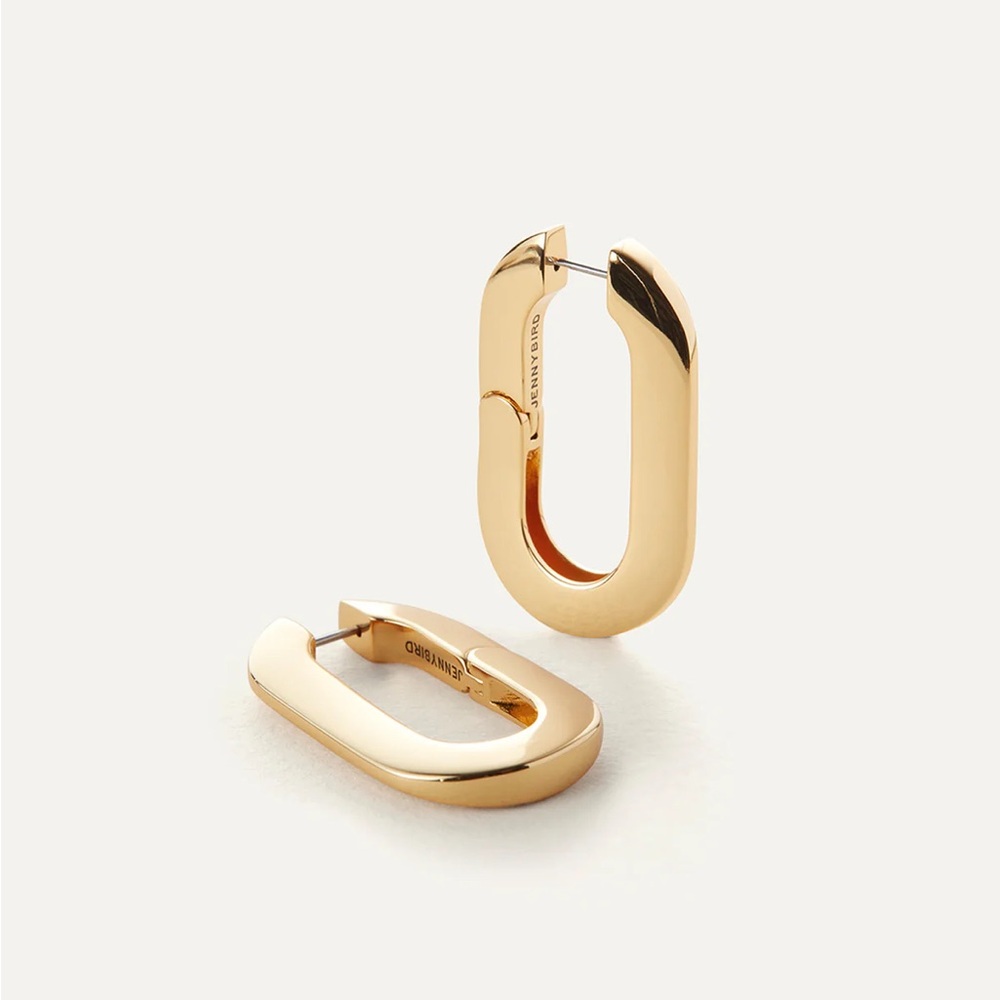 Jenny Bird Gold Mega U Earrings